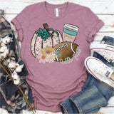 Transfer 000015 - Hello Fall Pink Pumpkin Coffee Football