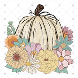 Transfer 000016 - Floral Pumpkin Sketch