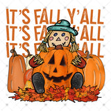 Transfer 000020 - It's Fall Y'all Girl Scarecrow