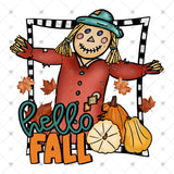 Transfer 000024 - Hello Fall Girl Scarecrow