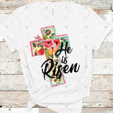 Transfer 000029 - He is Risen Leopard Cross