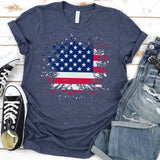 Transfer 000043 - American Flag Paint Splatter