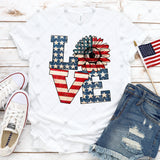 Transfer 000046- Patriotic Love Sunflower