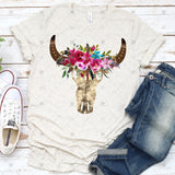 Transfer 000047 - Floral Boho Skull