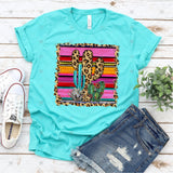 Transfer 000048 - Leopard and Serape Cactus