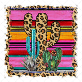 Transfer 000048 - Leopard and Serape Cactus