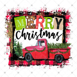 Transfer 000056 - Merry Christmas Vintage Truck
