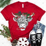 Transfer 000058 - Christmas Highland Cow