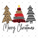 Transfer 000059 - Merry Christmas Tree Trio