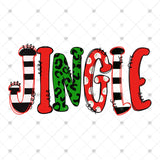 Transfer 000070 - Christmas Jingle Word Art