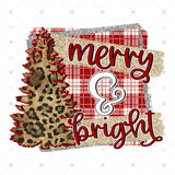 Transfer 000083 - Merry & Bright Leopard Christmas Tree