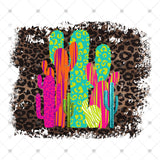 Transfer 000105 - Bright Cactus with Leopard Background