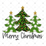 Transfer 000106 - Merry Christmas Green Trees