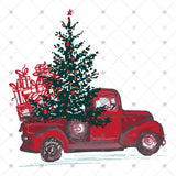Transfer 000110 - Vintage Christmas Truck with Tree