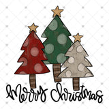 Transfer 000119 - Merry Christmas Trees