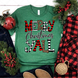 Transfer 000136 - Merry Christmas Y'all with Leopard