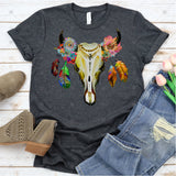 Transfer 000149 - Boho Cow Skull