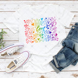 Transfer 000156 - Rainbow Love Sketch