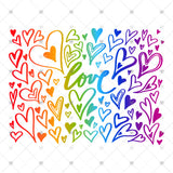 Transfer 000156 - Rainbow Love Sketch