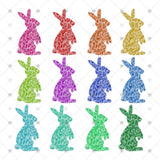 Transfer 000205 - Colorful Leopard Bunnies