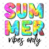 Transfer 000221 - Tie Dye Summer Vibes Only