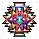 Transfer 000235 - Colorful Aztec Sketch