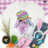 Transfer 000237 - Watercolor Bunny in a Beanie