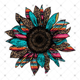 Transfer 000309 - Serape and Leopard Sunflower