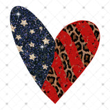 Transfer 000315 - Patriotic Leopard Heart