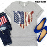 Transfer 000332 - Patriotic Baseball Home Plate