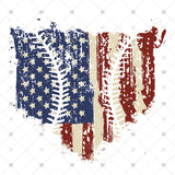 Transfer 000332 - Patriotic Baseball Home Plate