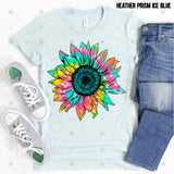 Transfer 000334 - Tie Dye Sunflower