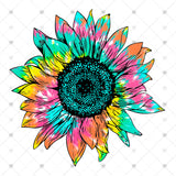 Transfer 000334 - Tie Dye Sunflower