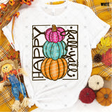 Transfer 000374 - Happy Fall Y'all Stacked Pumpkins