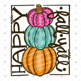 Transfer 000374 - Happy Fall Y'all Stacked Pumpkins