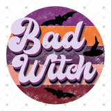 Transfer 000397 - Retro Bad Witch - Full Color
