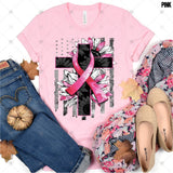 Transfer 000406 - Patriotic Breast Cancer Cross