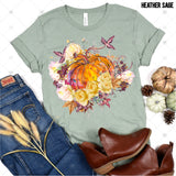 Transfer 000409 - Fall Floral Pumpkin
