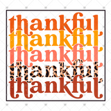 Transfer 000417 - Thankful Stacked Word Art
