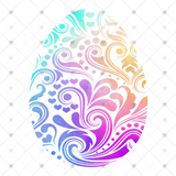 Transfer 000439 - Watercolor Paisley Easter Egg