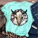 Transfer 000447 - Boho Mandala Cow Skull