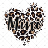 Transfer 000462 - Mini Leopard Heart