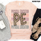 Transfer 000501 - Education Occupation Titles Stacked Word Art Leopard