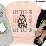 Transfer 000501 - Education Occupation Titles Stacked Word Art Leopard