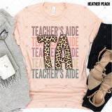 Transfer 000501 - Education Occupation Titles Stacked Word Art Leopard