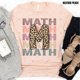 Transfer 000501 - Education Occupation Titles Stacked Word Art Leopard