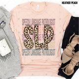 Transfer 000501 - Education Occupation Titles Stacked Word Art Leopard