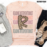 Transfer 000501 - Education Occupation Titles Stacked Word Art Leopard