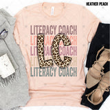 Transfer 000501 - Education Occupation Titles Stacked Word Art Leopard