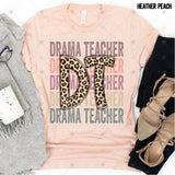 Transfer 000501 - Education Occupation Titles Stacked Word Art Leopard